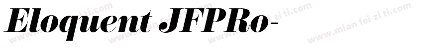 Eloquent JFPRo字体转换